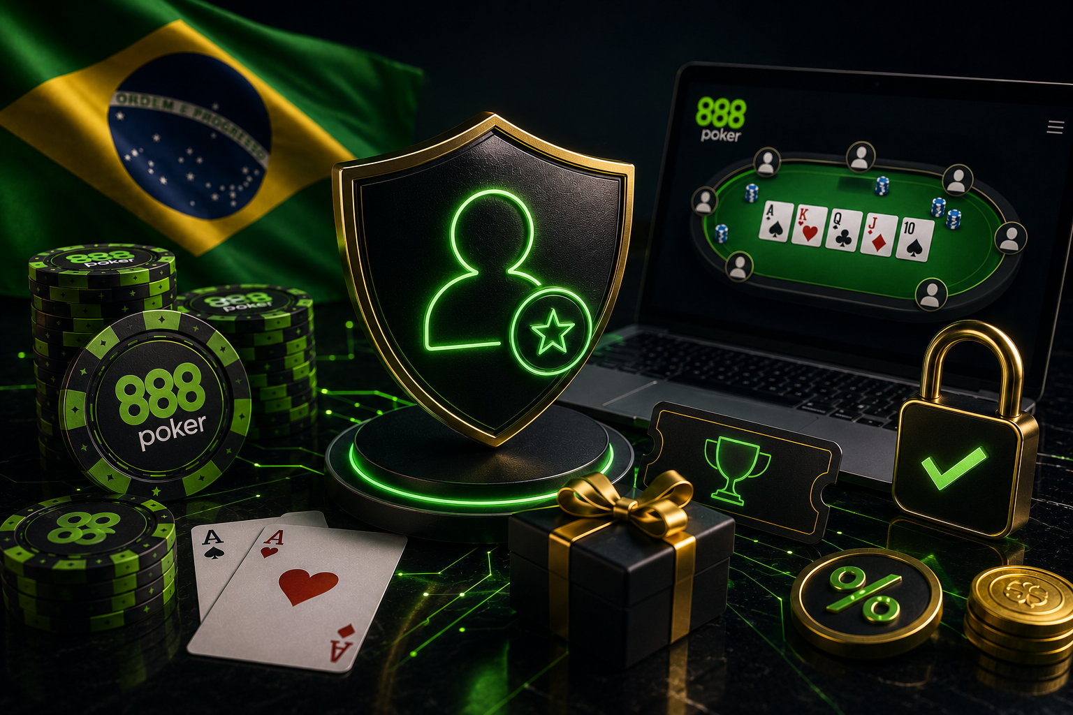 888 Poker bonus policy overview for Brazil players